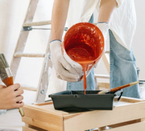 mixing paint